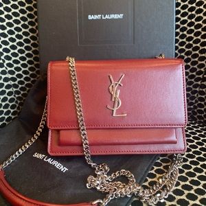 Saint Laurent Sunset Wallet on Chain